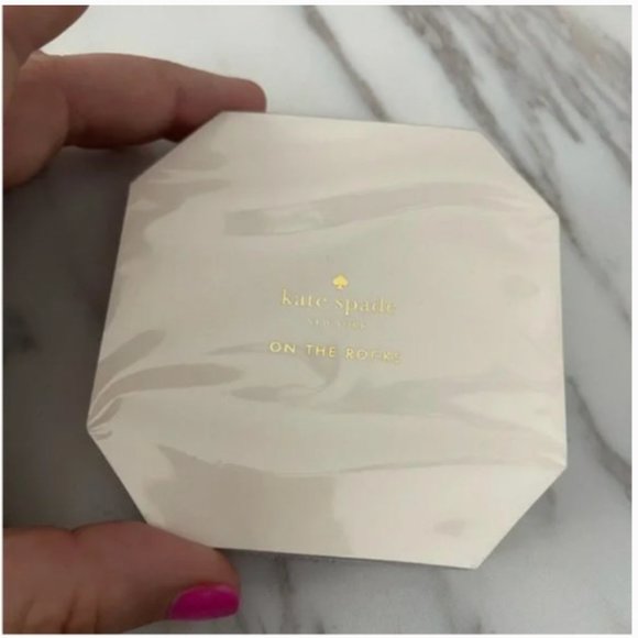 Kate Spade Paper Gem Coasters set of 6 nwt - Picture 5 of 5